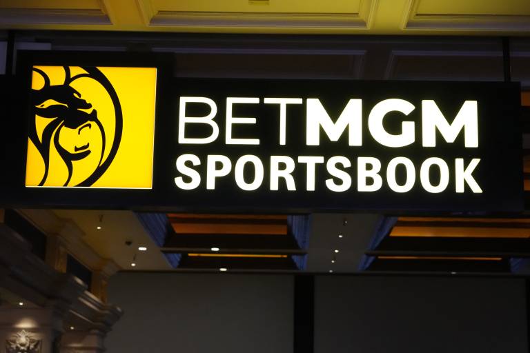 The BetMGM Sportsbook at the Mandalay Bay resort and casino.