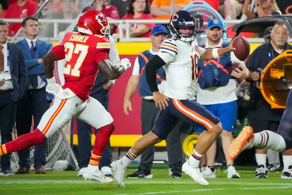 Caleb williams looks to lead the Bears over the Vikings