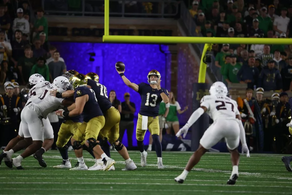 CJ Carr looks to lead the Irish over the Boilermakers