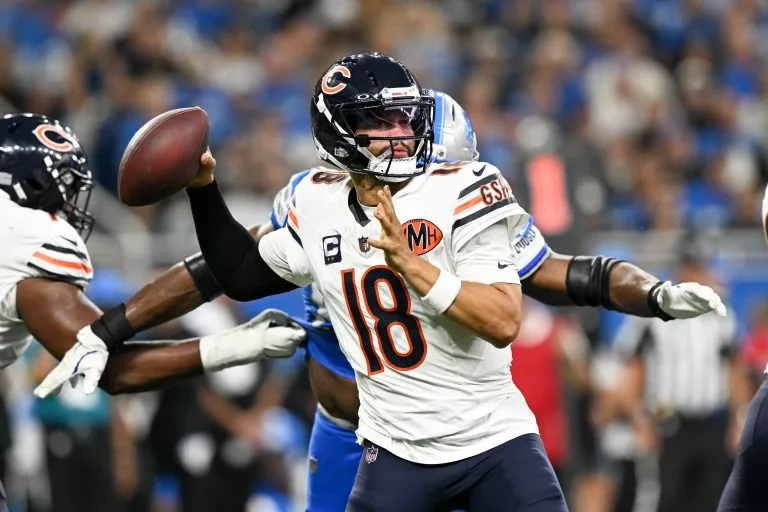 Caleb Williams looks to lead the Bears over the Cowboys