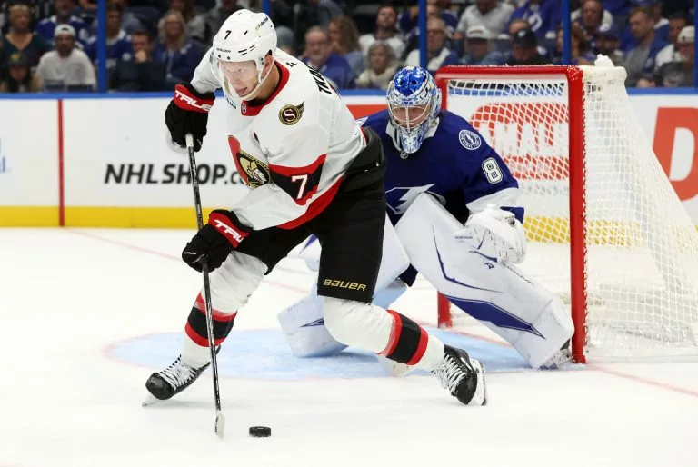 Brady Tkachuk looks to lead the Senators over the Predators