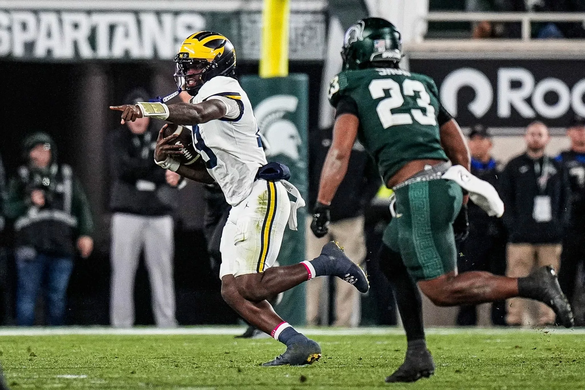 Bryce Underwood looks to lead the Wolverines over Purdue
