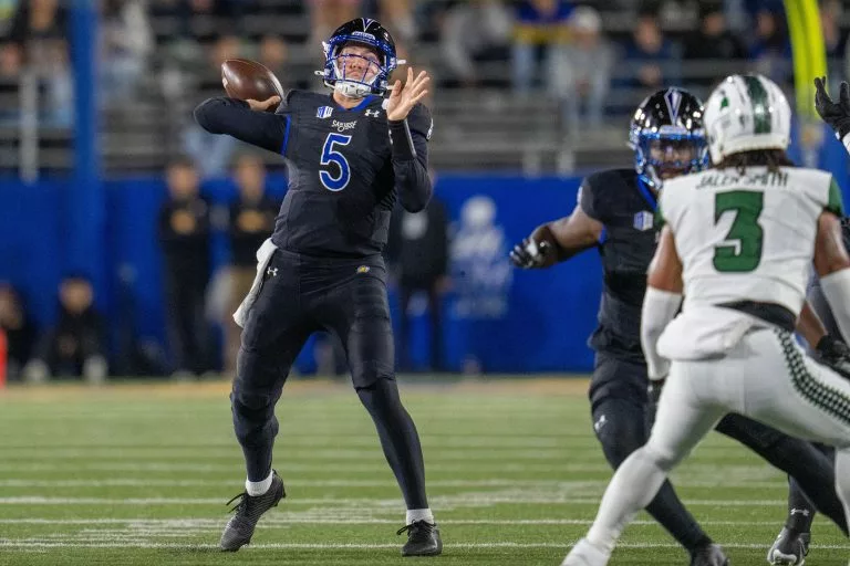 Walker Eget looks to lead the Spartans over the Bulldogs