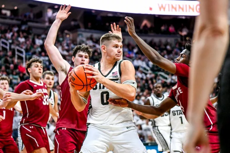 Jaxon Kohler looks to lead the Spartans over the Razorbacks