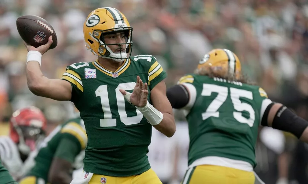Jordan Love looks to lead the Packers over the Eagles