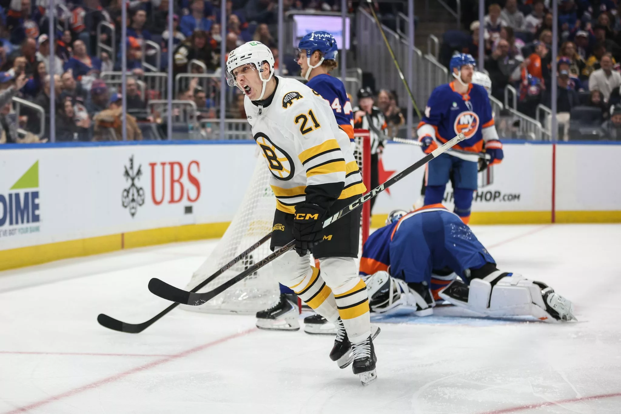Alex Steeves looks to lead the Bruins over the Blues