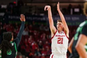 Pryce Sandfort looks to lead the Cornhuskers over the Bluejays.