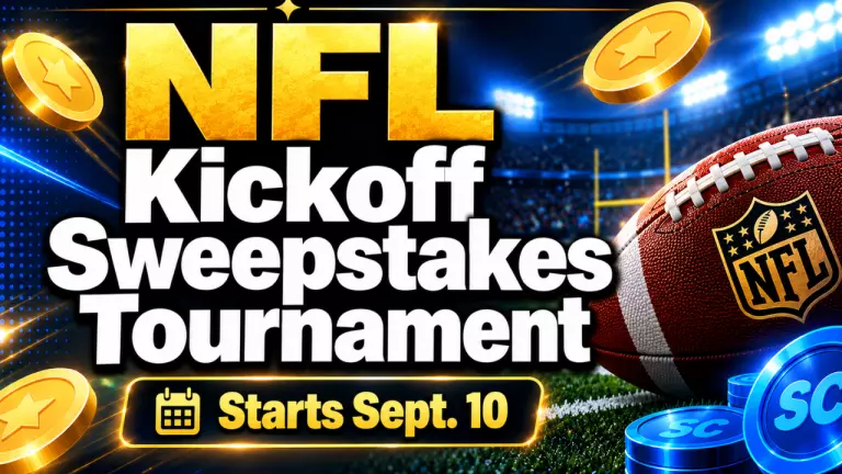 NFL Kickoff Sweepstakes Tournament: 8,000 SC Prize Pool